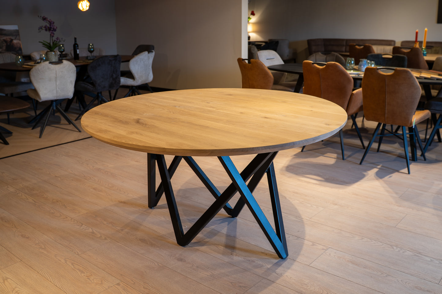 Massief Eiken Ronde Tafel