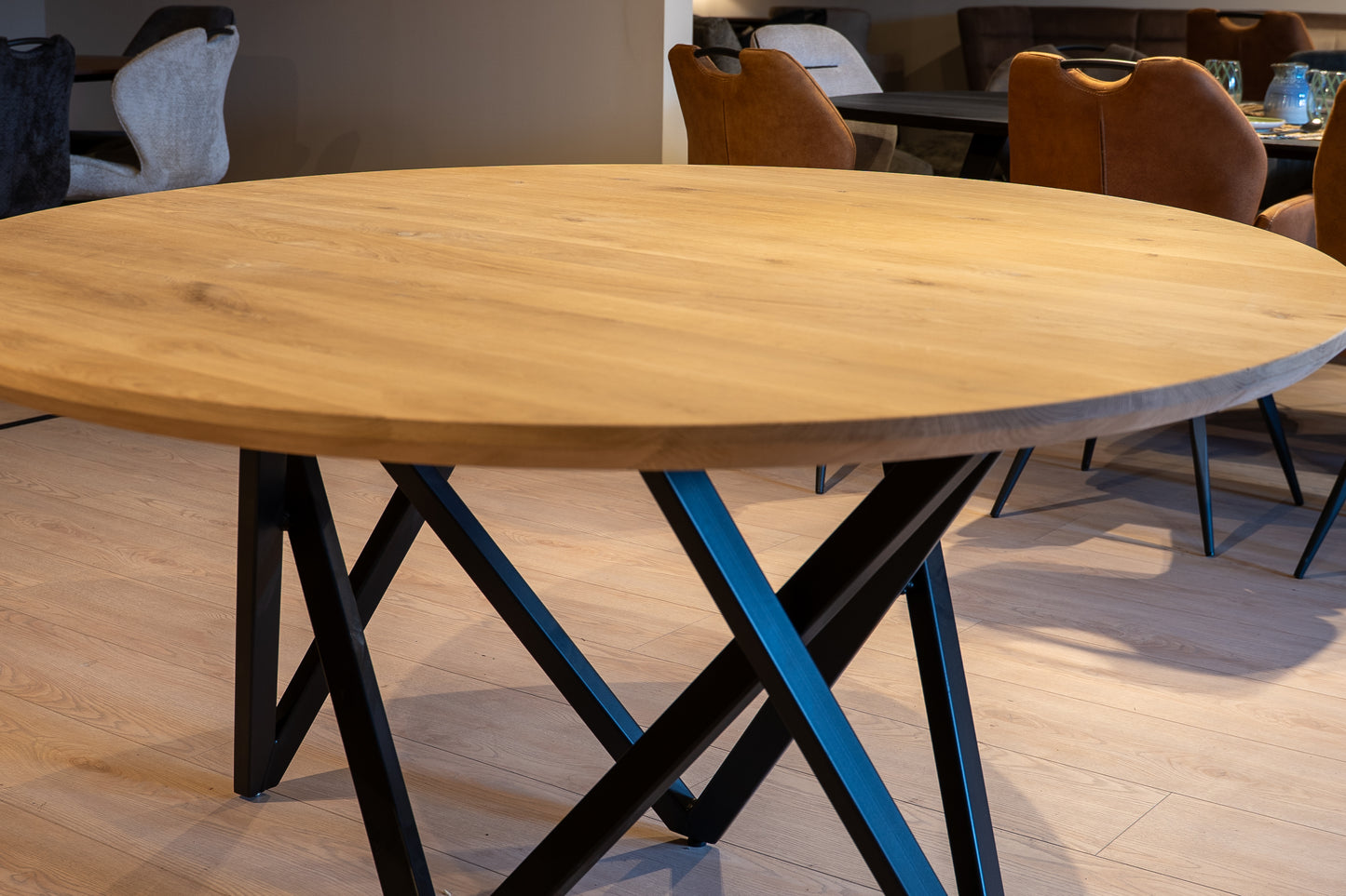 Massief Eiken Ronde Tafel