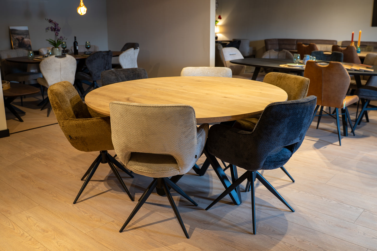 Massief Eiken Ronde Tafel